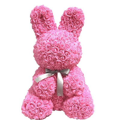 Orso rosa con cristalli e un nosm - Planet Shop